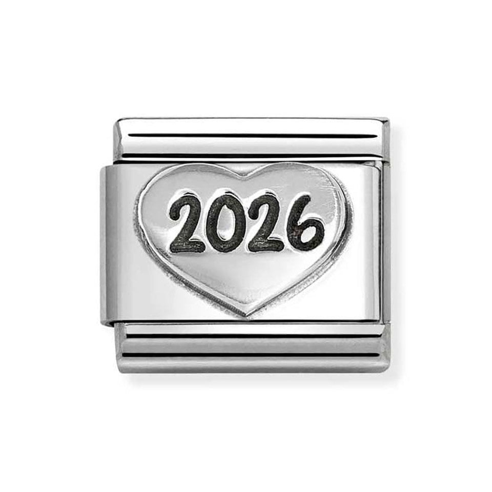 Nomination CLASSIC Silvershine 2026 Heart Charm