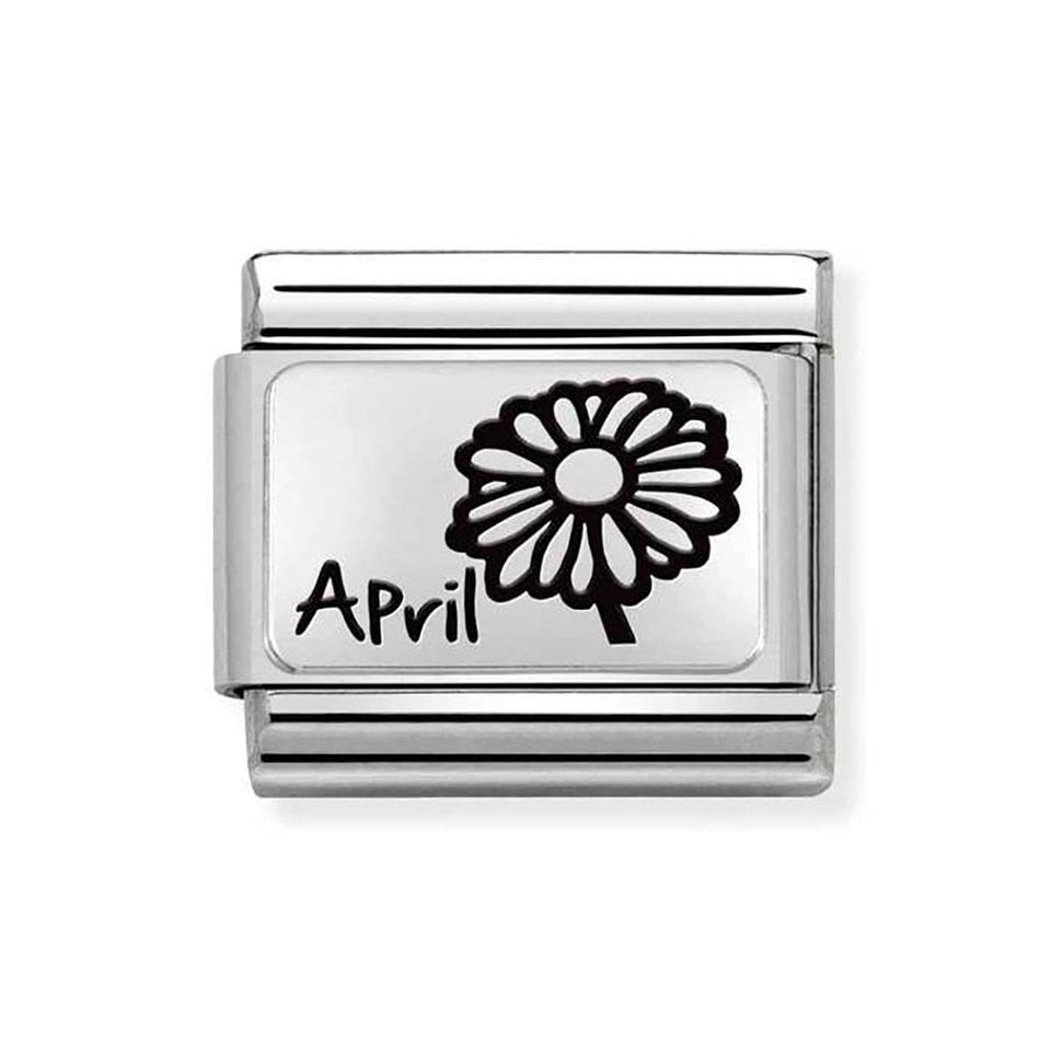Nomination CLASSIC Silvershine April Flower Charm