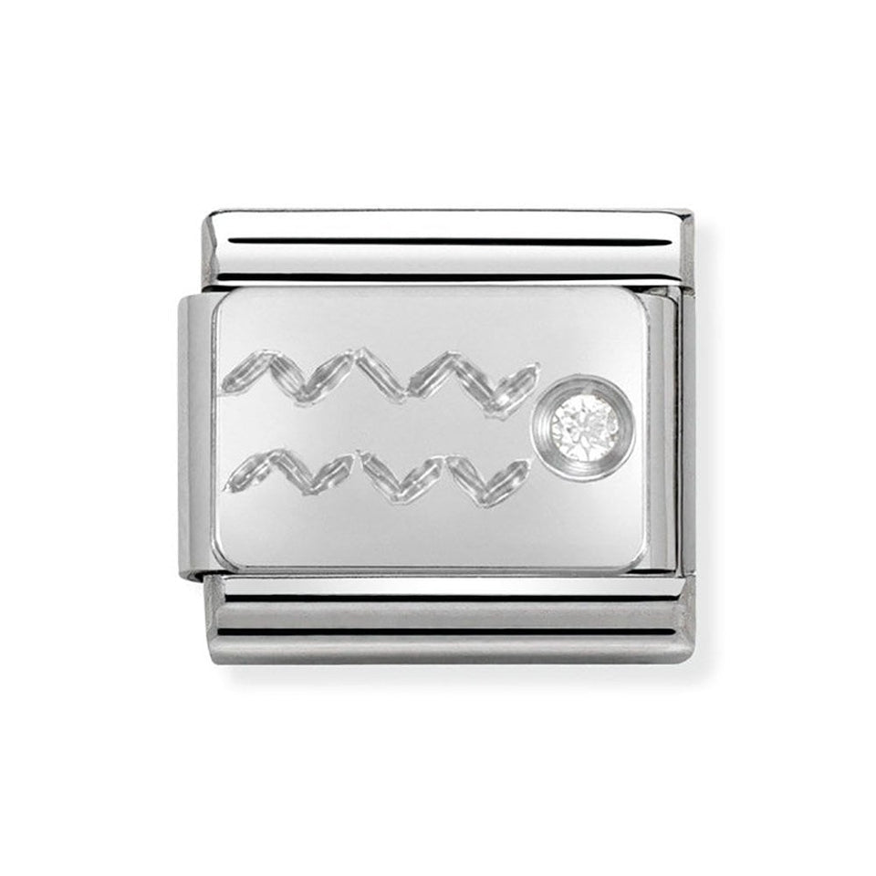 Nomination CLASSIC Silvershine Aquarius Charm
