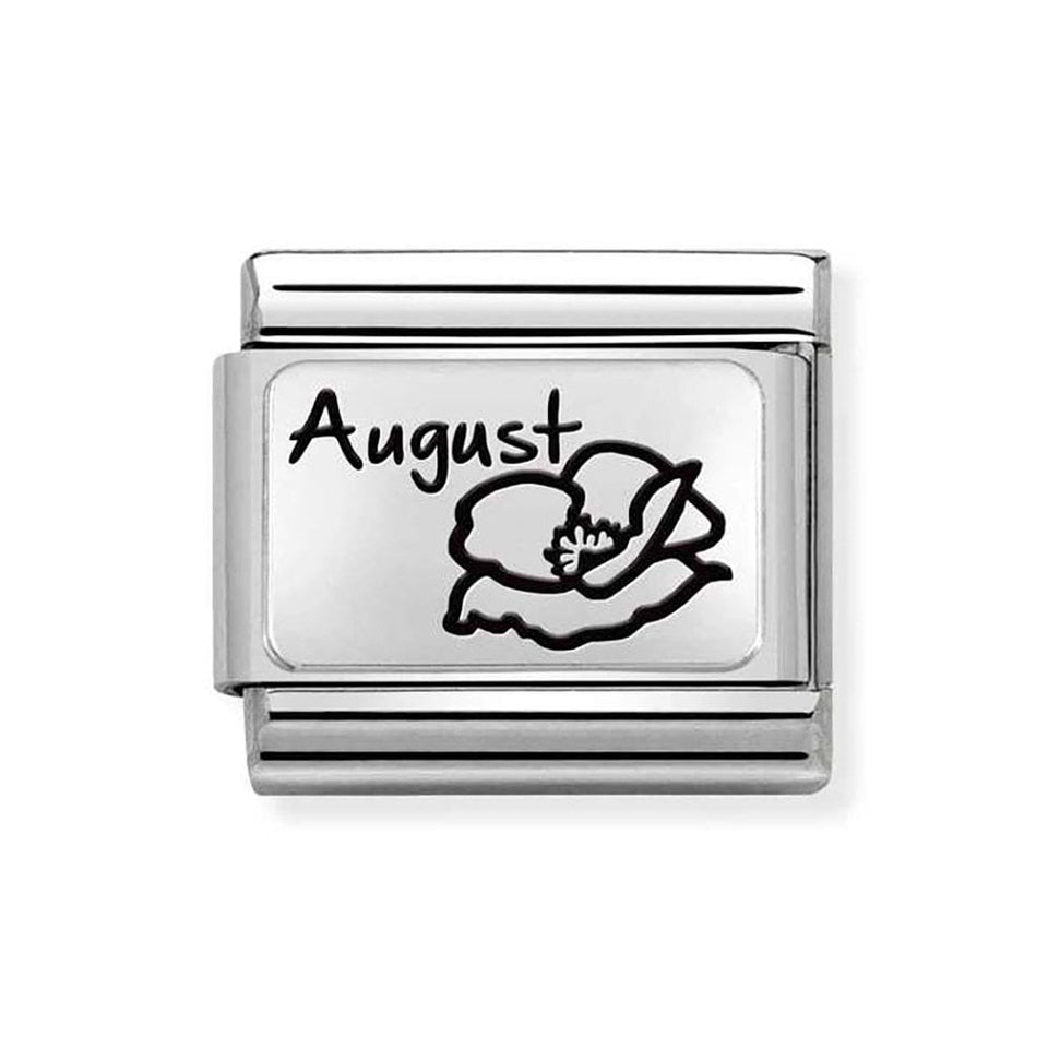 Nomination CLASSIC Silvershine August Flower Charm