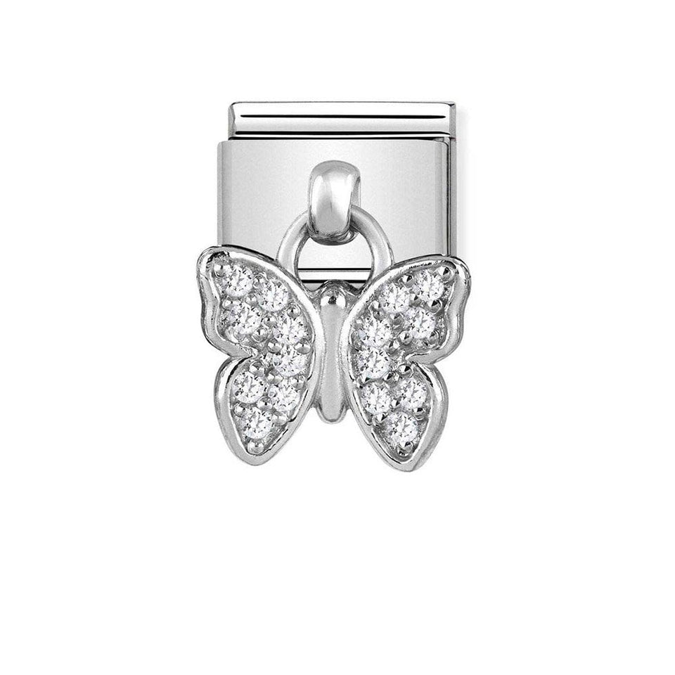 Nomination CLASSIC Silvershine Butterfly Drop Charm