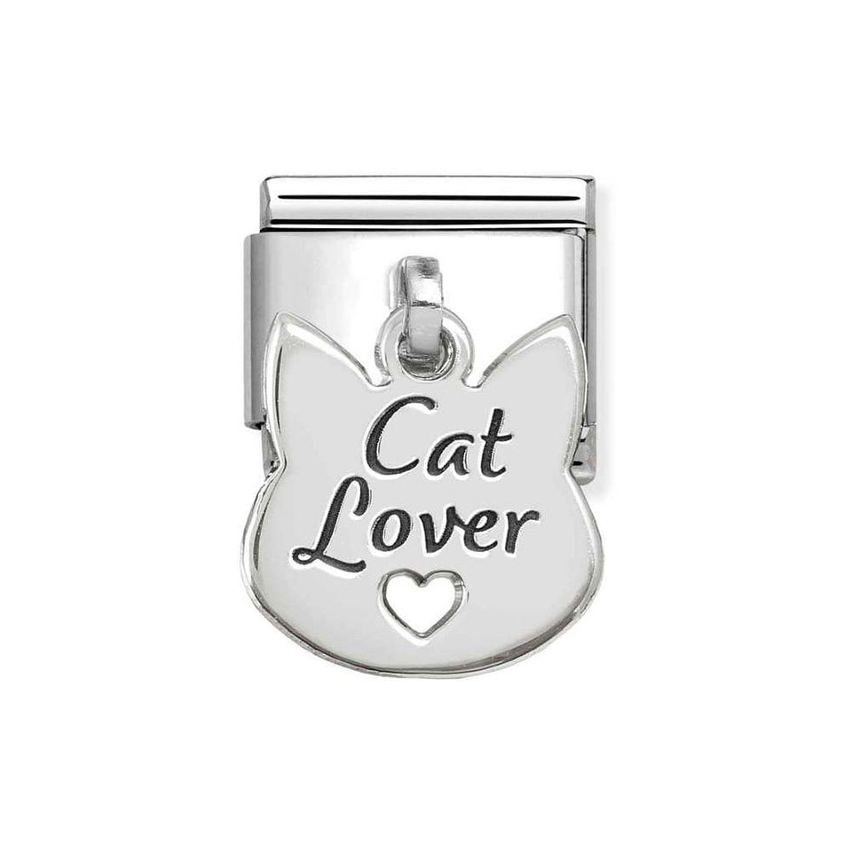 Nomination CLASSIC Silvershine Cat Lover Face Charm