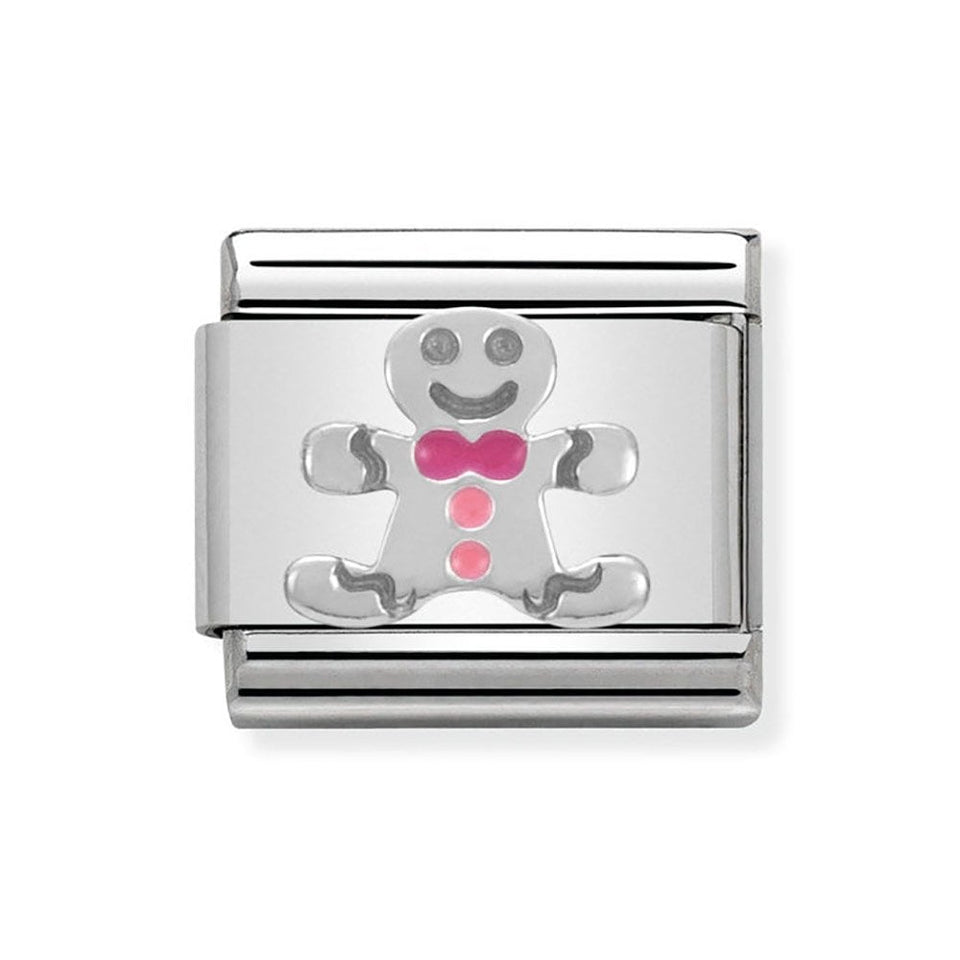 Nomination CLASSIC Silvershine Christmas Gingerbread Charm