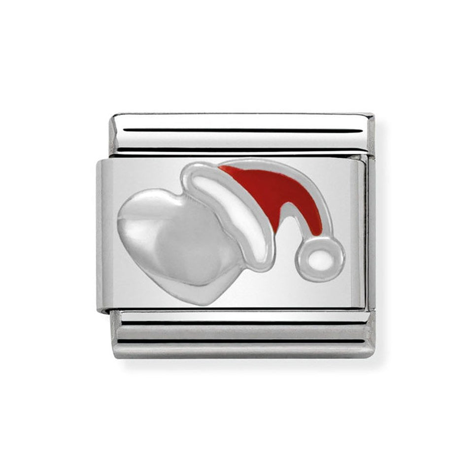 Nomination CLASSIC Silvershine Christmas Heart Charm