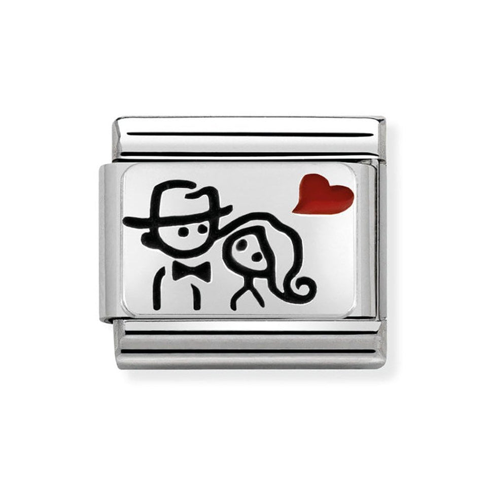 Nomination CLASSIC Silvershine Couples Love Charm