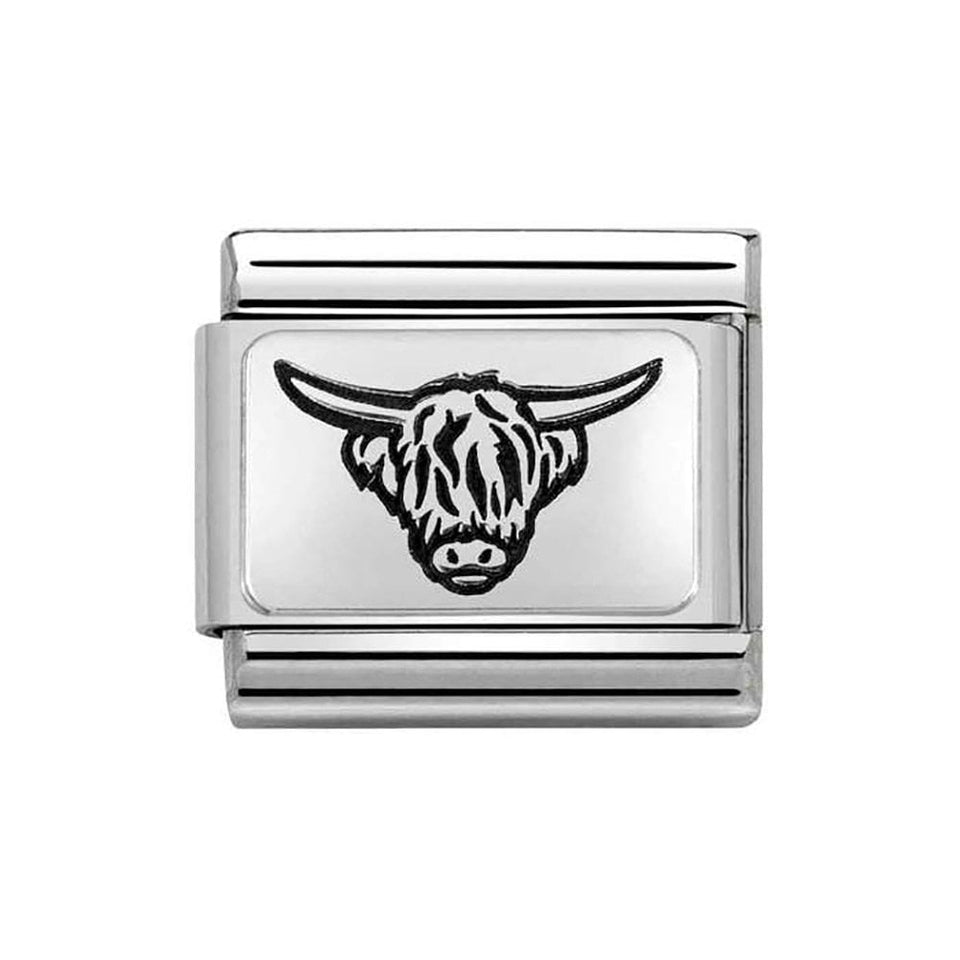 Nomination CLASSIC Silvershine Cow Charm