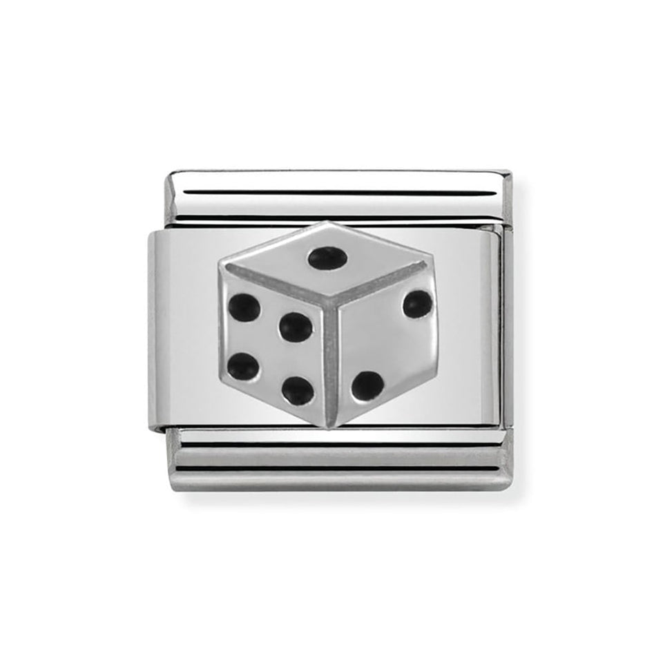 Nomination CLASSIC Silvershine Dice Charm