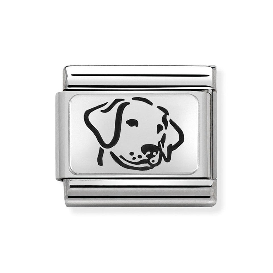 Nomination CLASSIC Silvershine Dog Face Charm