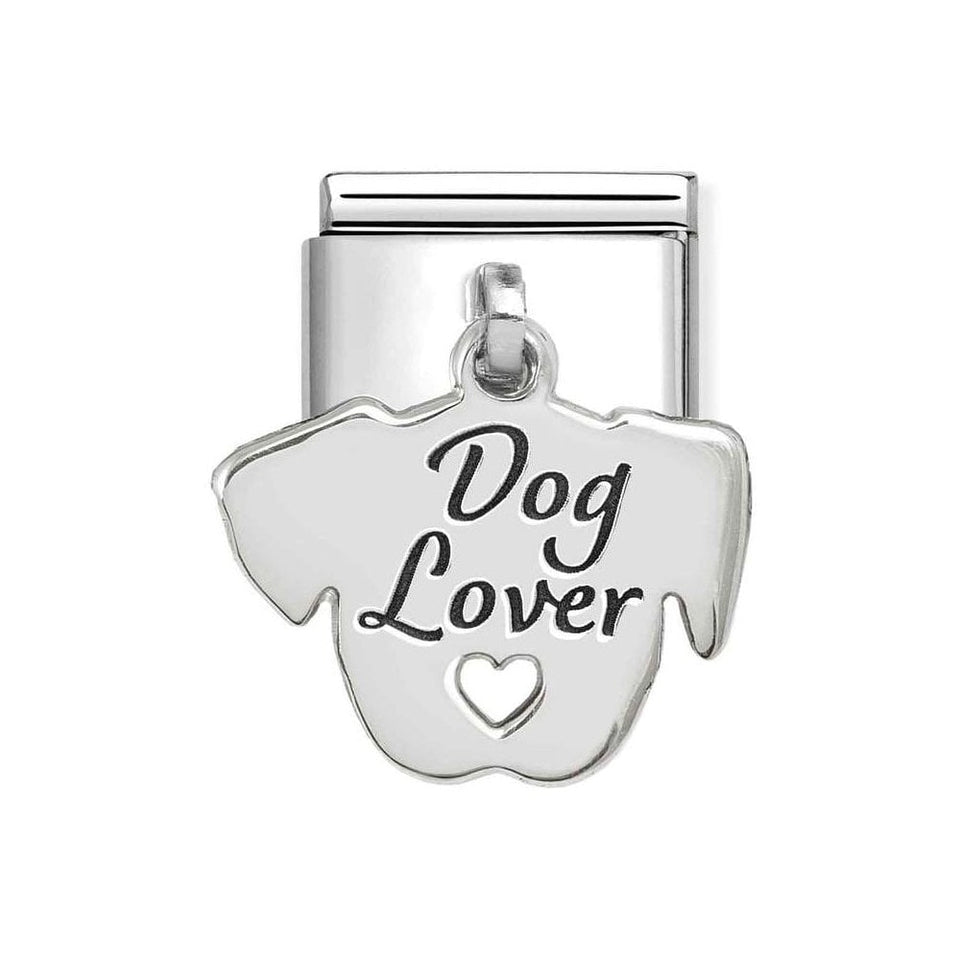 Nomination CLASSIC Silvershine Dog Lover Face Charm