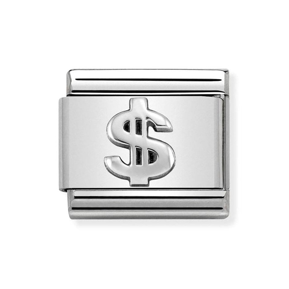 Nomination CLASSIC Silvershine Dollar Sign Charm