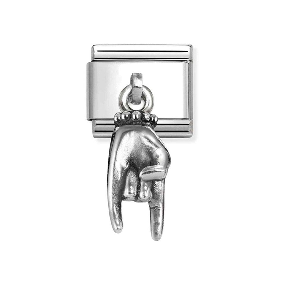 Nomination CLASSIC Silvershine Drop Mano Corna Charm