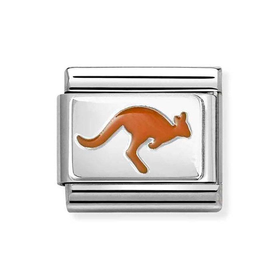 Nomination CLASSIC Silvershine Enamel Kangaroo Charm