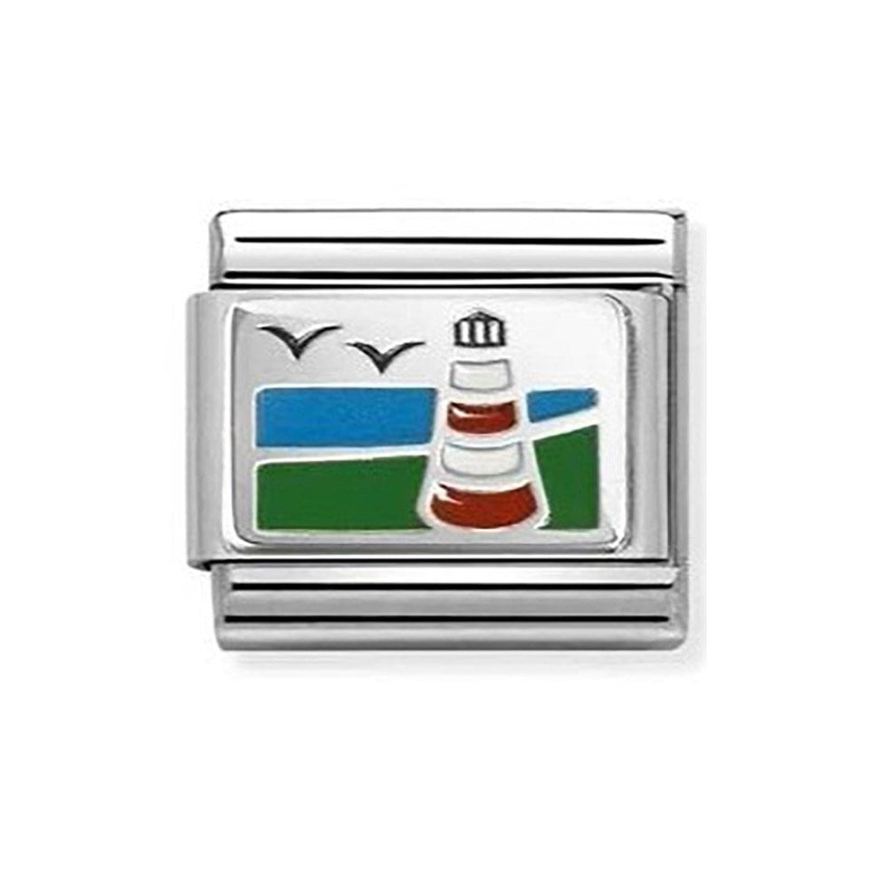 Nomination CLASSIC Silvershine Enamel Smeaton Tower Charm