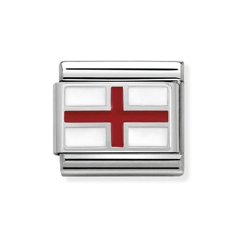 Nomination CLASSIC Silvershine England Flag Charm