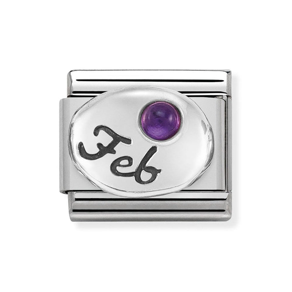 Nomination CLASSIC Silvershine February Birthstone Charm (Amethyst)