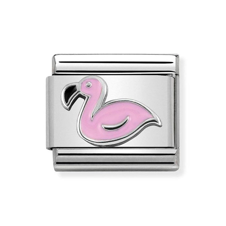 Nomination CLASSIC Silvershine Flamingo Charm