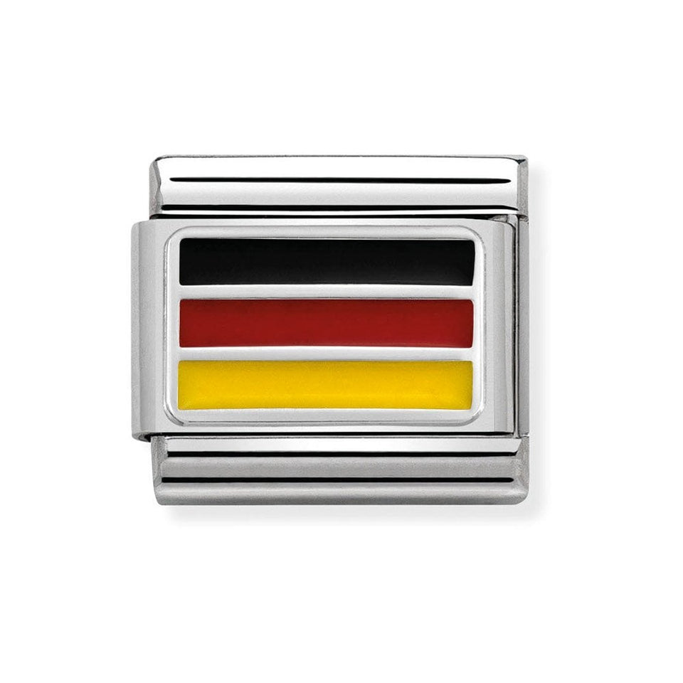 Nomination CLASSIC Silvershine Germany Flag Charm