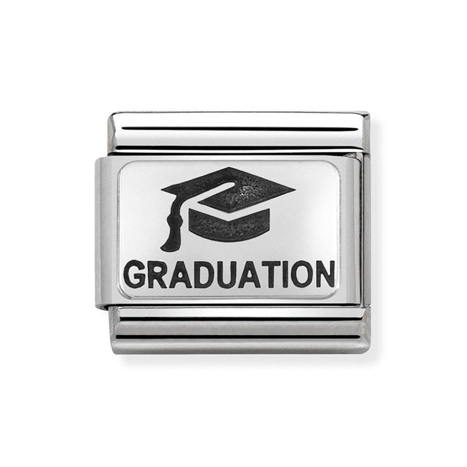 Nomination CLASSIC Silvershine Graduation Charm