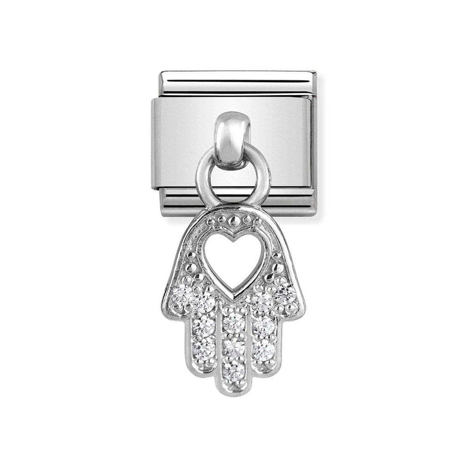 Nomination CLASSIC Silvershine Hamsa Hand Drop Charm