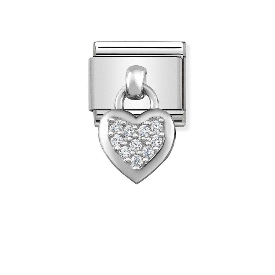 Nomination CLASSIC Silvershine Heart Drop Charm