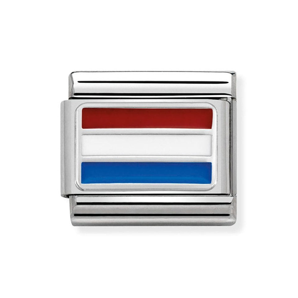 Nomination CLASSIC Silvershine Holland Flag Charm