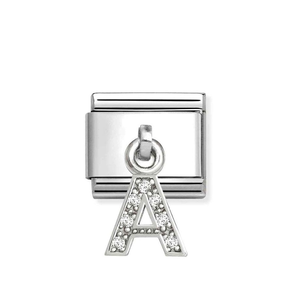 Nomination CLASSIC Silvershine Initial 'A' Charm