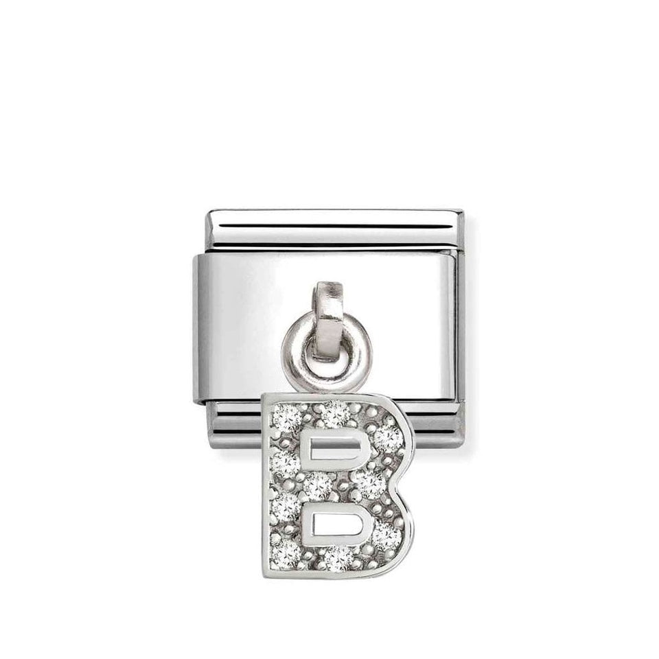 Nomination CLASSIC Silvershine Initial 'B' Charm