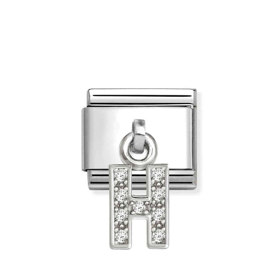 Nomination CLASSIC Silvershine Initial 'H' Charm