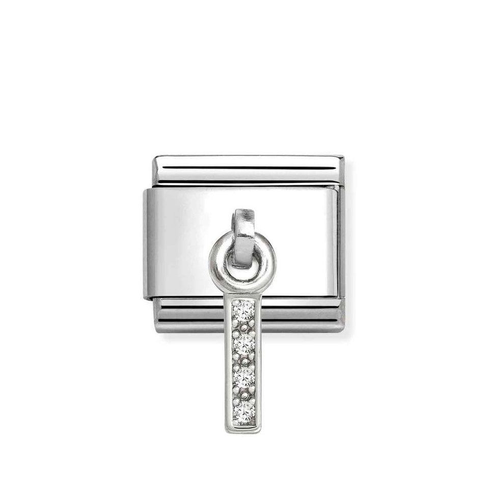 Nomination CLASSIC Silvershine Initial 'I' Charm