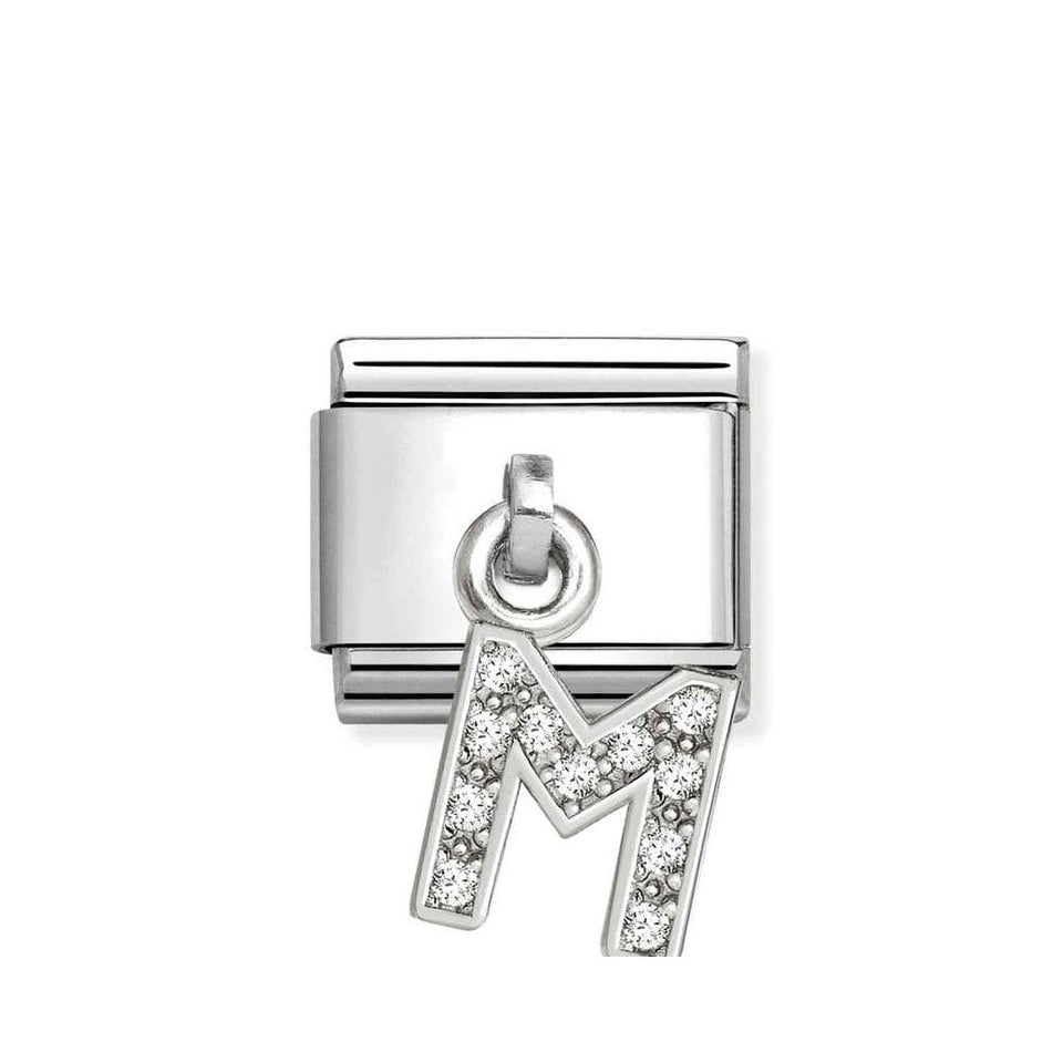 Nomination CLASSIC Silvershine Initial 'M' Charm