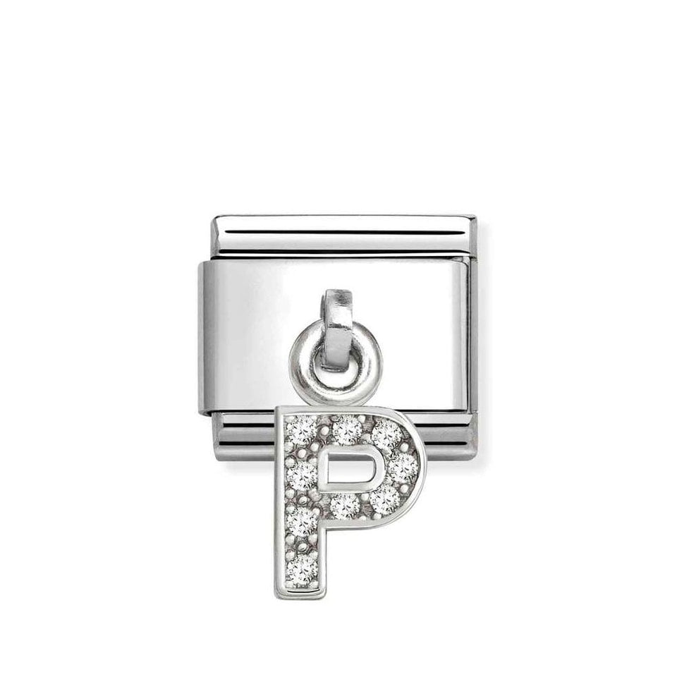Nomination CLASSIC Silvershine Initial 'P' Charm