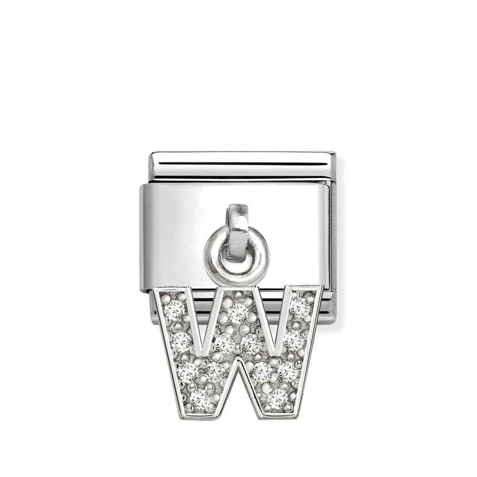 Nomination CLASSIC Silvershine Initial 'W' Charm