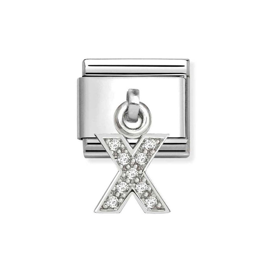 Nomination CLASSIC Silvershine Initial 'X' Charm