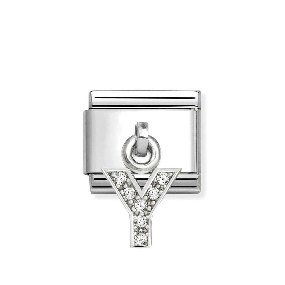 Nomination CLASSIC Silvershine Initial 'Y' Charm