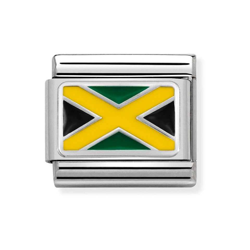Nomination CLASSIC Silvershine Jamaica Flag Charm