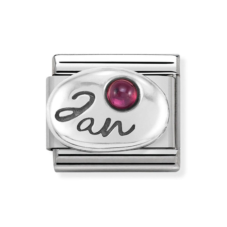 Nomination CLASSIC Silvershine January Birthstone Charm (Garnet)