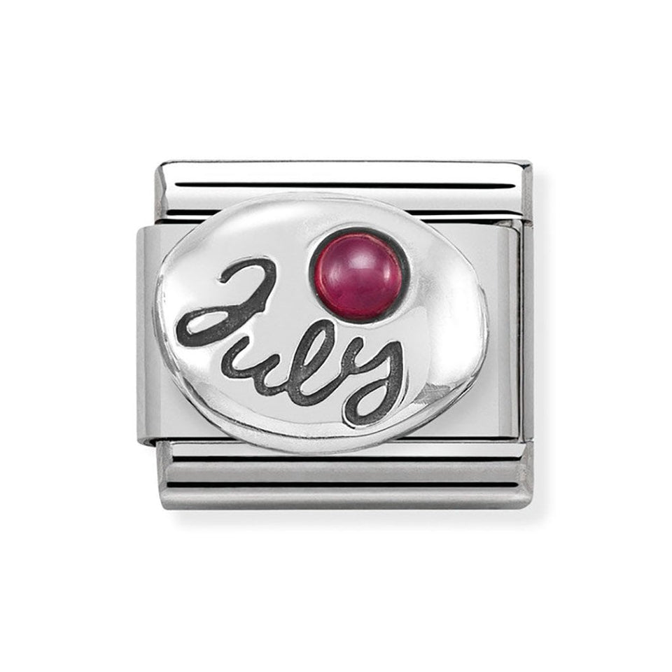 Nomination CLASSIC Silvershine July Birthstone Charm (Ruby)