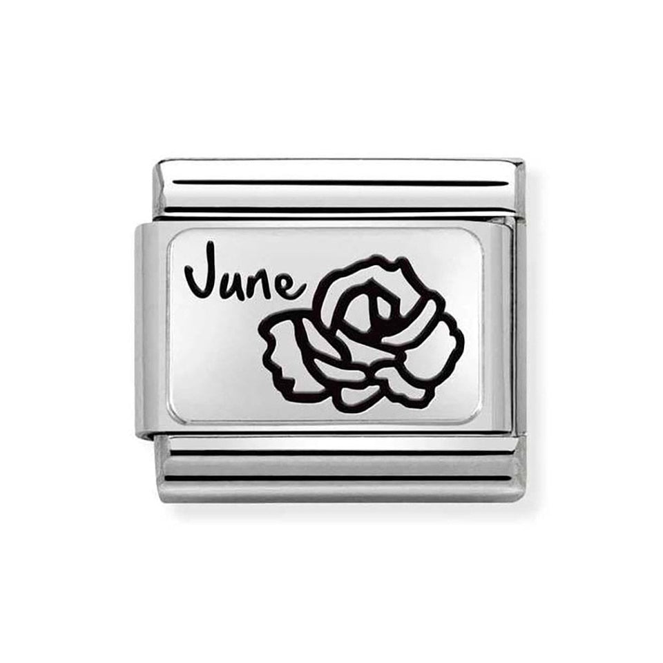 Nomination CLASSIC Silvershine June Flower Charm