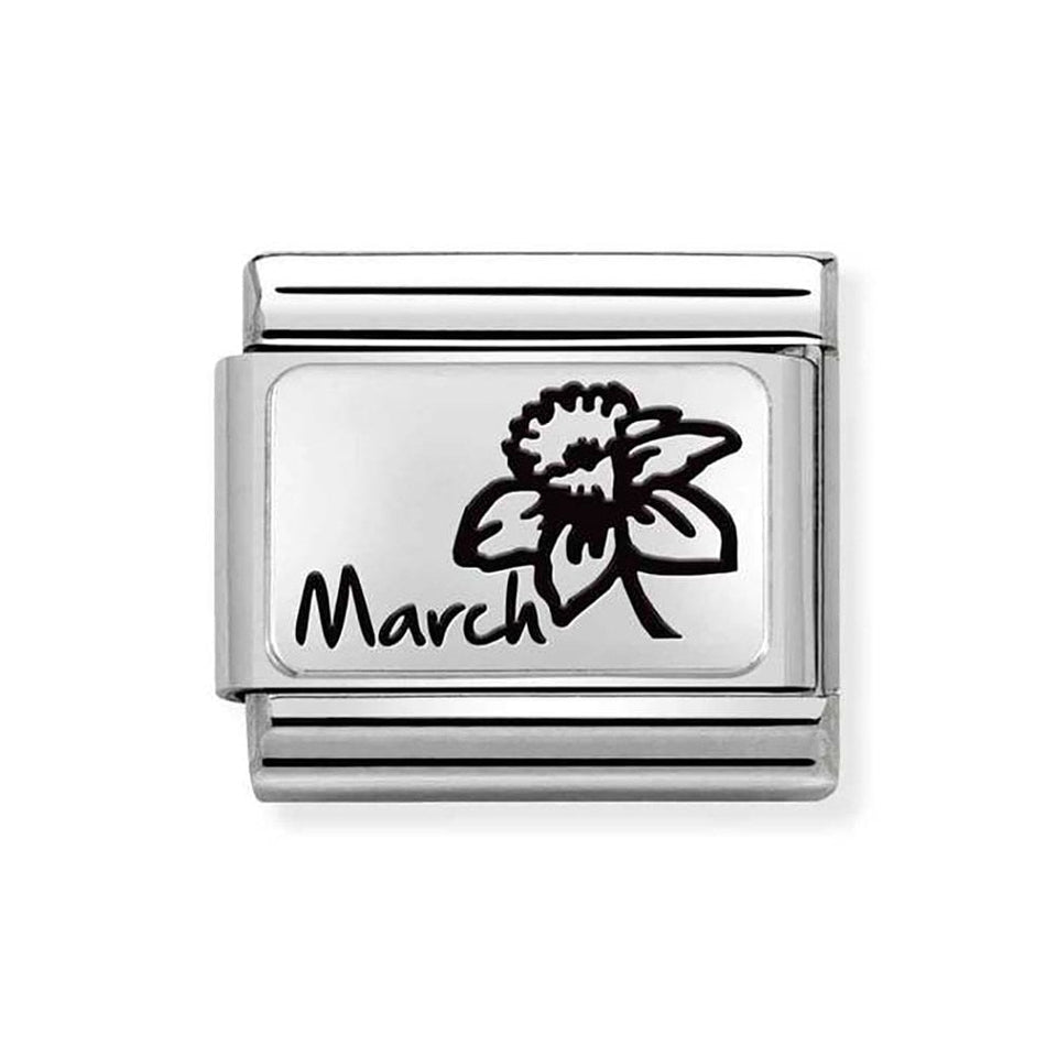 Nomination CLASSIC Silvershine March Flower Charm