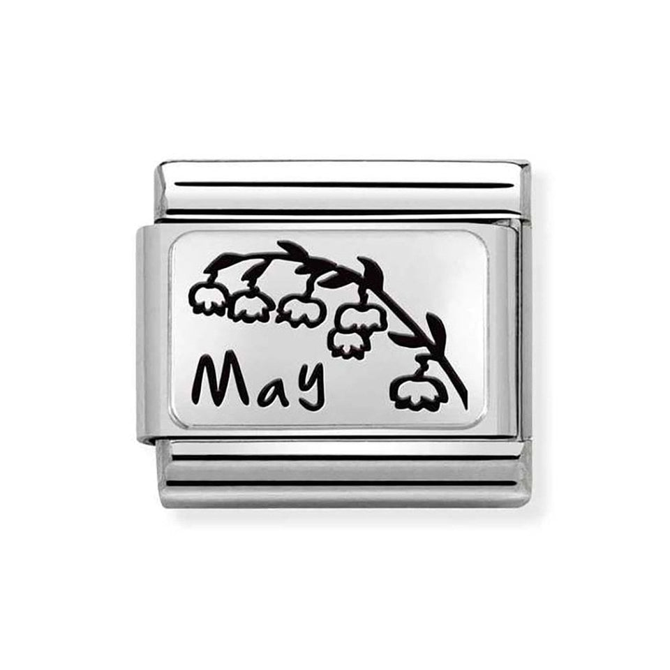 Nomination CLASSIC Silvershine May Flower Charm