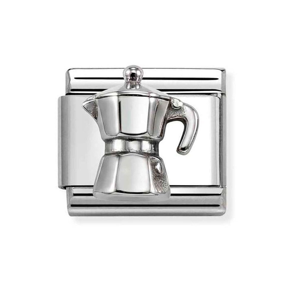 Nomination CLASSIC Silvershine Moka Coffee Pot Charm