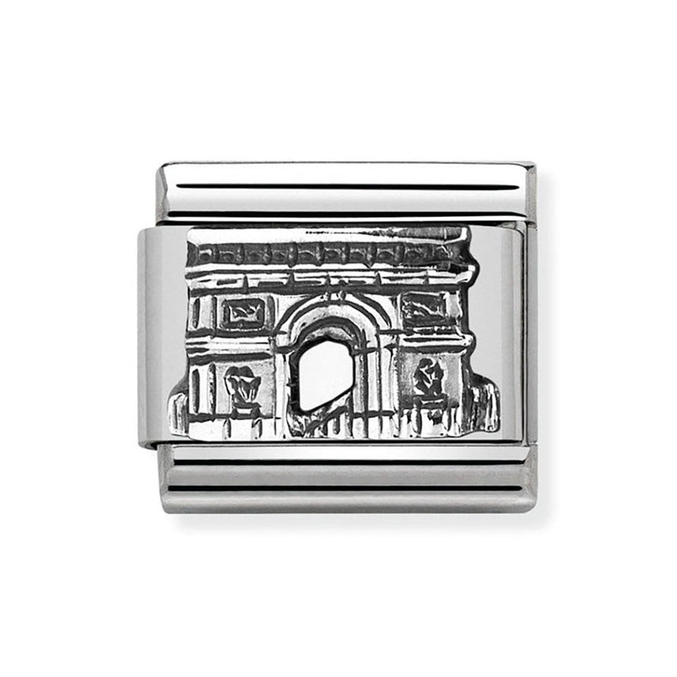 Nomination CLASSIC Silvershine Monuments Arc De Triomphe Charm