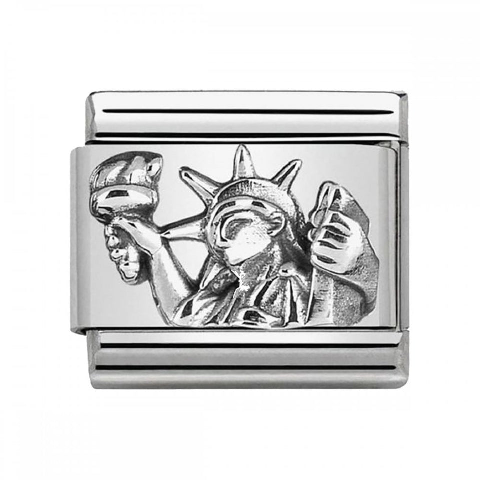 Nomination CLASSIC Silvershine Monuments Statue Of Liberty Charm