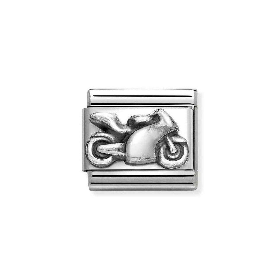 Nomination CLASSIC Silvershine Motorbike Charm