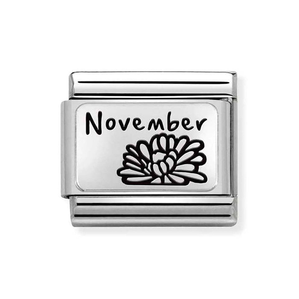 Nomination CLASSIC Silvershine November Flower Charm