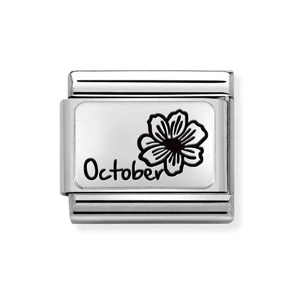 Nomination CLASSIC Silvershine October Flower Charm