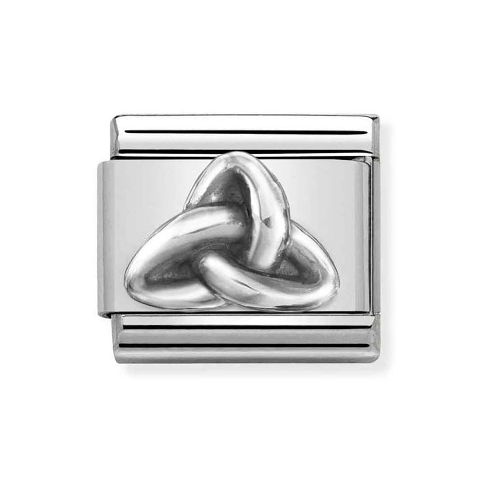 Nomination CLASSIC Silvershine Oxidized Celtic Triad Charm