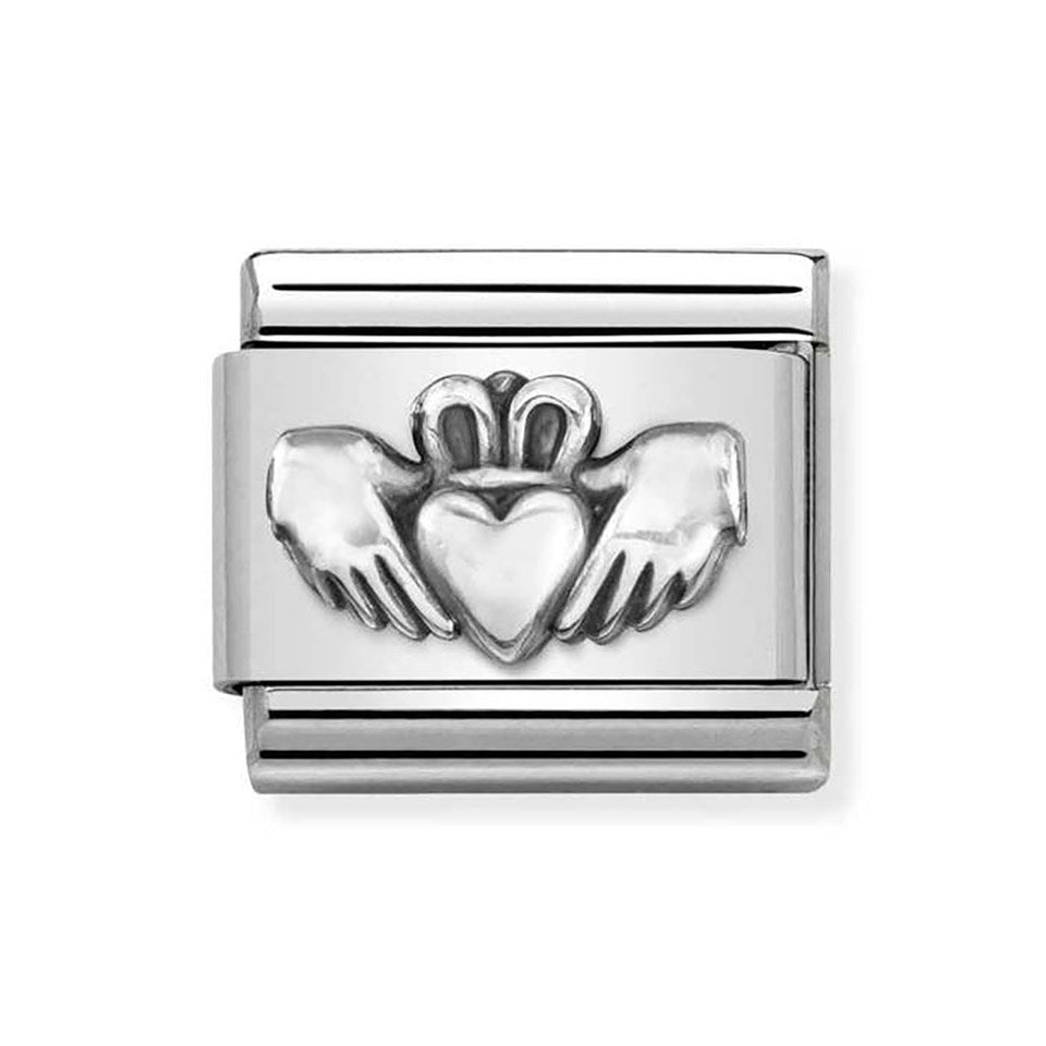Nomination CLASSIC Silvershine Oxidized Claddagh Charm