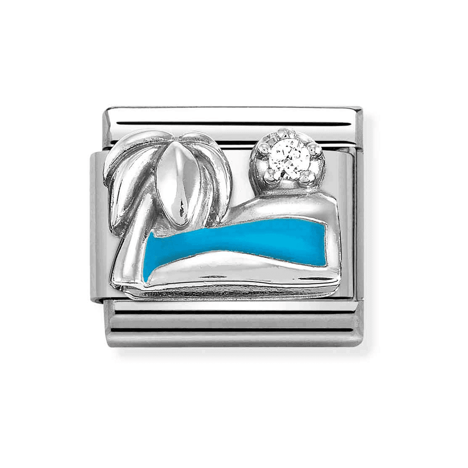 Nomination CLASSIC Silvershine Palm Tree With Sea Charm