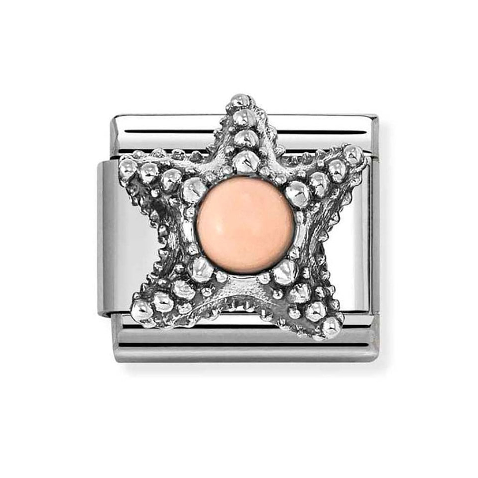 Nomination CLASSIC Silvershine Pink Coral Starfish Charm